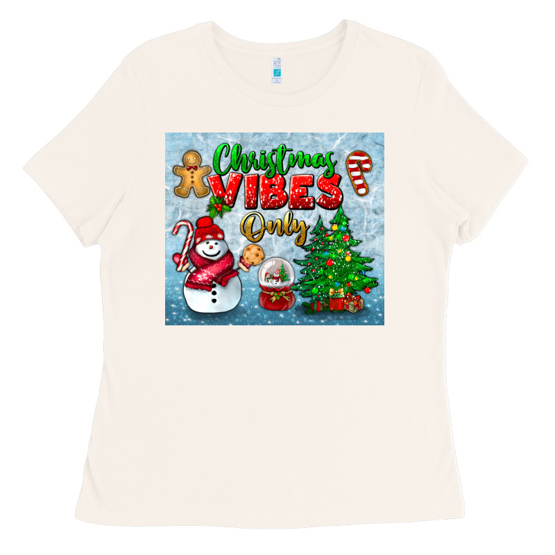 Christmas Vibes Only Tumbler Ladies Tee by BundleAndBundleShop | Teevron