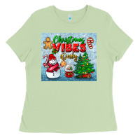 Matcha christmas vibes only tumbler Ladies Tee - BundleAndBundleShop