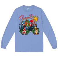 Colony Blue summer gnomes  truck Long Sleeve Tee - CowhideDigitalArt