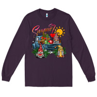 Plum summer gnomes  truck Long Sleeve Tee - CowhideDigitalArt
