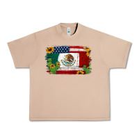 Burro mexican american flag background Urban Heavy Tee - Jasminsmagicworld