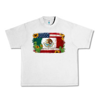Lunar Rock mexican american flag background Urban Heavy Tee - Jasminsmagicworld