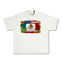 Pistachio mexican american flag background Urban Heavy Tee - Jasminsmagicworld