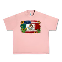 Salmon mexican american flag background Urban Heavy Tee - Jasminsmagicworld