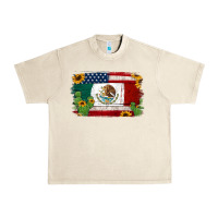 Sandshell mexican american flag background Urban Heavy Tee - Jasminsmagicworld