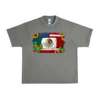 Tornado mexican american flag background Urban Heavy Tee - Jasminsmagicworld