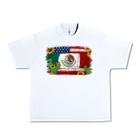 White mexican american flag background Urban Heavy Tee - Jasminsmagicworld