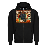 Black Fall black angus Zipper Hoodie - RanaPortraitStore