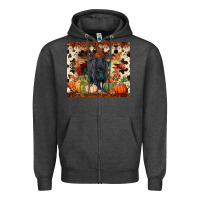 Charcoal Heather Fall black angus Zipper Hoodie - RanaPortraitStore