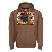 Chestnut Fall black angus Zipper Hoodie - RanaPortraitStore