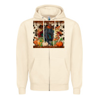 Sandshell Fall black angus Zipper Hoodie - RanaPortraitStore