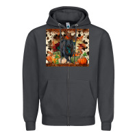 Smoke Fall black angus Zipper Hoodie - RanaPortraitStore