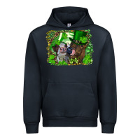 Navy st. patrick's day heifers Urban Hoodie - RanaPortraitStore