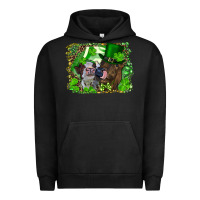 Pigment Black st. patrick's day heifers Urban Hoodie - RanaPortraitStore