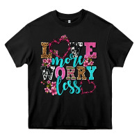 Black love more worry less olivia Heavy Core Tee - OliviaCreatesArt