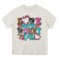 Cream love more worry less olivia Heavy Core Tee - OliviaCreatesArt