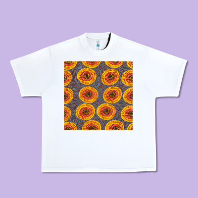 African Fabric Seamless Pattern Urban Heavy Tee Designed By Bundleandbundleshop