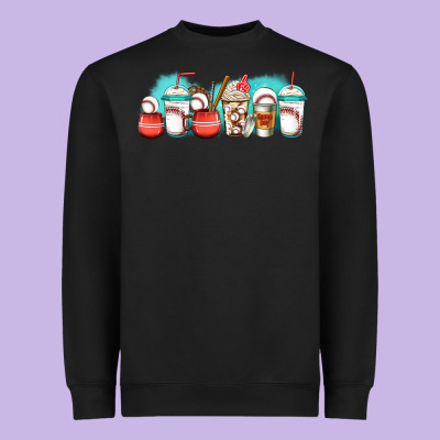 Baseball Coffee Cups Libbey Glass Heavyweight Sweatshirt Designed By Jasminsmagicworld