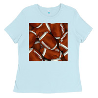 American Football Seamless Pattern Ladies Tee | Teevron