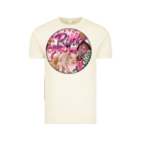 Vintage Arctic pink christmas pig Vintage Tee - FaDigitalArtStudio