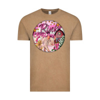 Vintage Coffee pink christmas pig Vintage Tee - FaDigitalArtStudio