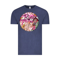 Vintage Denim pink christmas pig Vintage Tee - FaDigitalArtStudio