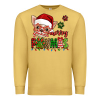 Antique Gold merry pawmas christmas chihuahua Premium Sweatshirt - Jasminsmagicworld