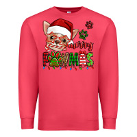 Merry Pawmas Christmas Chihuahua Premium Sweatshirt | Teevron