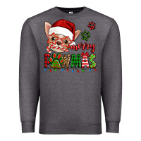 Charcoal Heather merry pawmas christmas chihuahua Premium Sweatshirt - Jasminsmagicworld