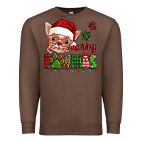 Chestnut merry pawmas christmas chihuahua Premium Sweatshirt - Jasminsmagicworld