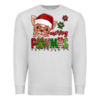 Dove Grey merry pawmas christmas chihuahua Premium Sweatshirt - Jasminsmagicworld
