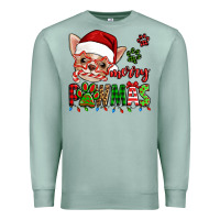 Seafoam merry pawmas christmas chihuahua Premium Sweatshirt - Jasminsmagicworld