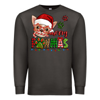 Smoke merry pawmas christmas chihuahua Premium Sweatshirt - Jasminsmagicworld