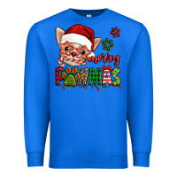 True Royal merry pawmas christmas chihuahua Premium Sweatshirt - Jasminsmagicworld