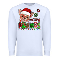 White merry pawmas christmas chihuahua Premium Sweatshirt - Jasminsmagicworld