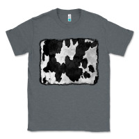 Charcoal Heather Cowhide Classic Tee - CowCowDesign