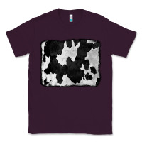 Plum Cowhide Classic Tee - CowCowDesign