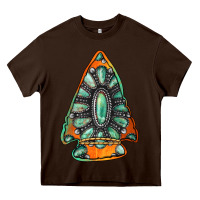 Chocolate Brown gemstone arrowhead Heavy Core Tee - Jasminsmagicworld