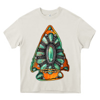 Cream gemstone arrowhead Heavy Core Tee - Jasminsmagicworld