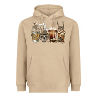 Mushroom skeleton coffee Heavyweight Hoodie - Jasminsmagicworld