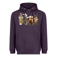 Plum skeleton coffee Heavyweight Hoodie - Jasminsmagicworld