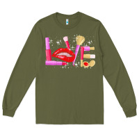 Army Green makeup artist t  shirt makeup artist love cosmetician fashion t  shirt Long Sleeve Tee - linhVisuals