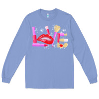Colony Blue makeup artist t  shirt makeup artist love cosmetician fashion t  shirt Long Sleeve Tee - linhVisuals