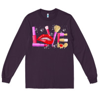 Plum makeup artist t  shirt makeup artist love cosmetician fashion t  shirt Long Sleeve Tee - linhVisuals