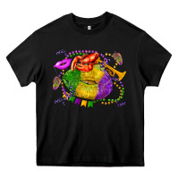 Black mardi gras lips olivia Heavy Core Tee - OliviaCreatesArt