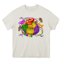 Cream mardi gras lips olivia Heavy Core Tee - OliviaCreatesArt