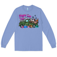 Colony Blue happy easter day truck Long Sleeve Tee - CowhideDigitalArt