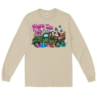 Mushroom happy easter day truck Long Sleeve Tee - CowhideDigitalArt