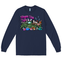 Navy happy easter day truck Long Sleeve Tee - CowhideDigitalArt