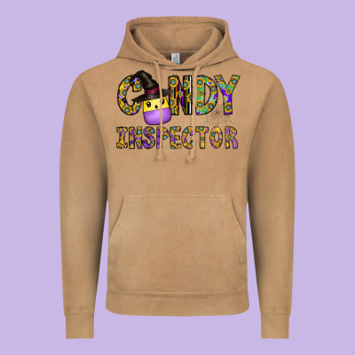 Candy Inspector Vintage Hoodie Designed By Cowhidedigitalart